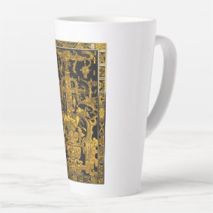 Caneca De Café Latte Túmulo do Astronauta Palenque Dourado - Paquistão