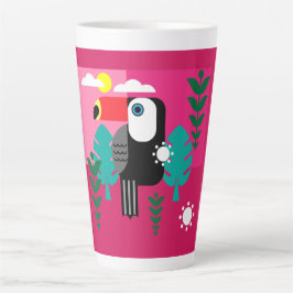 Caneca De Café Latte Turiano Tropical RainForest