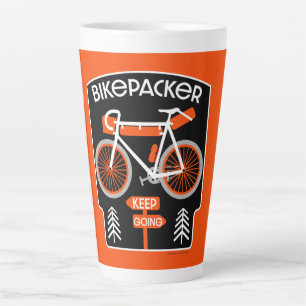 Caneca De Café Latte Turnê de bicicleta de moto