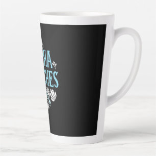 Caneca De Café Latte Turtle Lover Praias Aloha