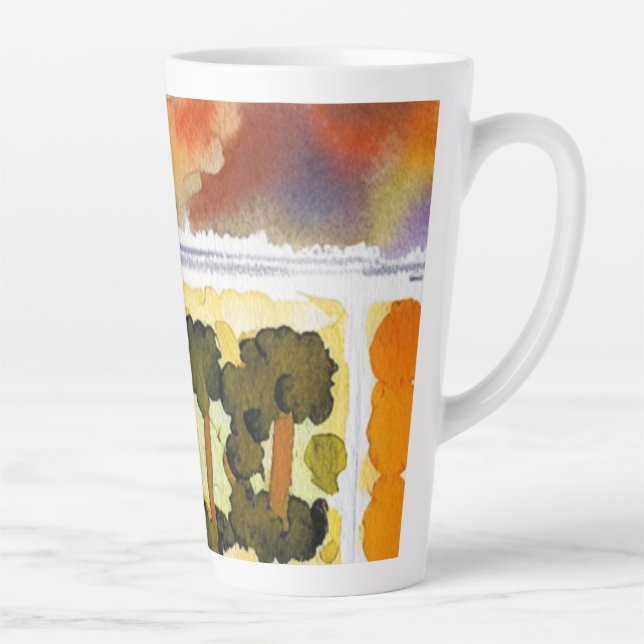 Caneca De Café Latte TV Janta Latte Mug (Direita)