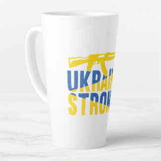 Caneca De Café Latte Ucrânia: Forte apoio à Ucrânia