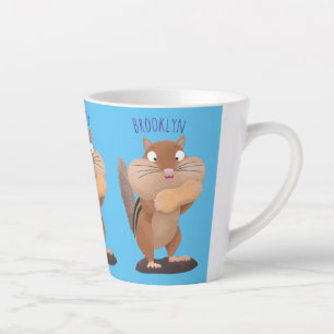 Caneca De Café Latte Um desenho animado e engraçado