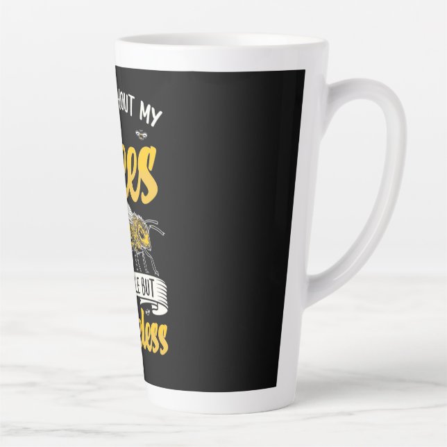 Caneca De Café Latte Um Dia Sem Minhas Abelhas (Direita)
