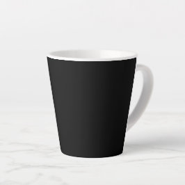 Caneca De Café Latte Um fundo texturizado preto escuro contínuo