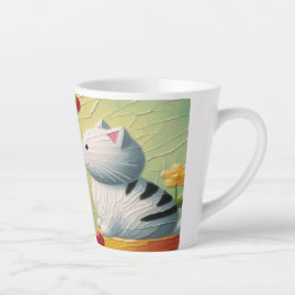 Caneca De Café Latte Um gole puro