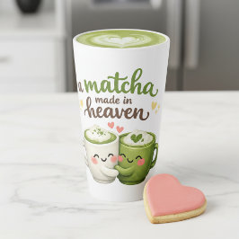 Caneca De Café Latte Um Matcha Feito no Céu Fofo Pun Fofão