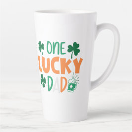 Caneca De Café Latte Um Pai Sortudo