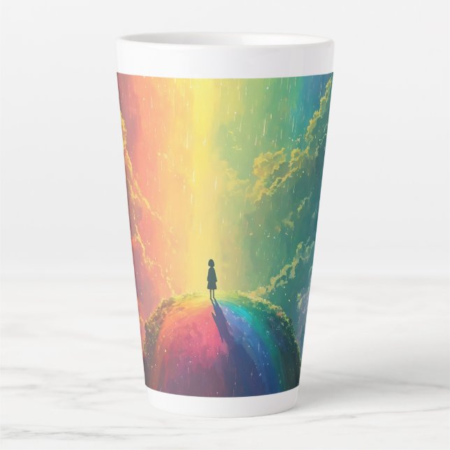 Caneca De Café Latte Um Sonho Bonito (Frente)