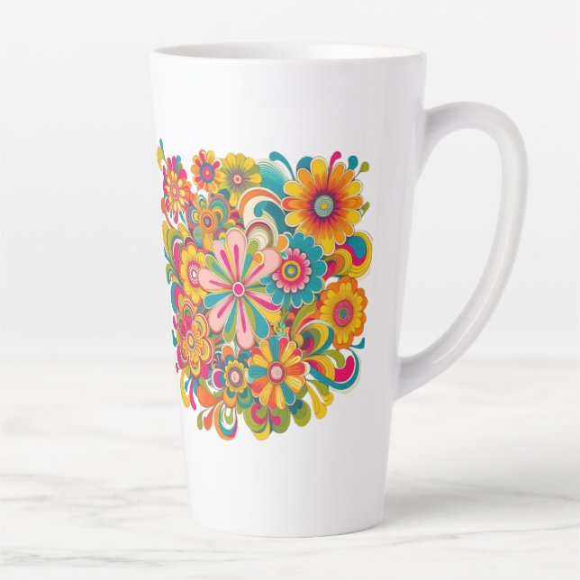 Caneca De Café Latte Um toque de Primavera em cada chip (Direita)