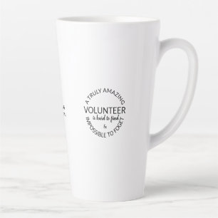 Caneca De Café Latte Um Voluntário Realmente Incrível