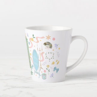 Caneca De Café Latte Uma Bola na Coroa na Caneca Latte