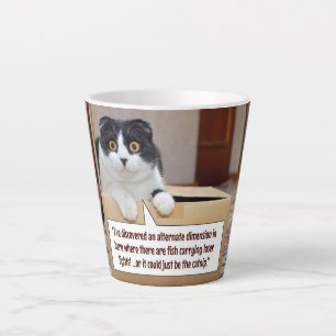 Caneca De Café Latte Uma caneca de latte de dimensão alternativa