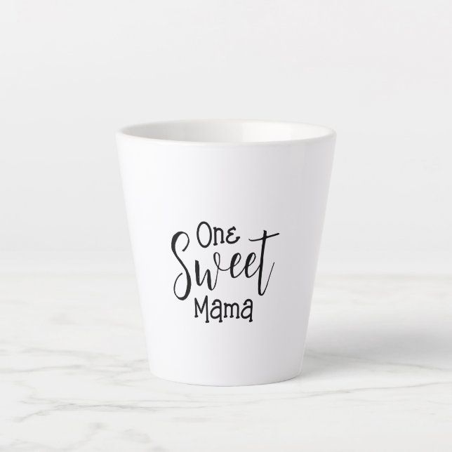 Caneca De Café Latte Uma Doce Mama Latte Mug (Frente)
