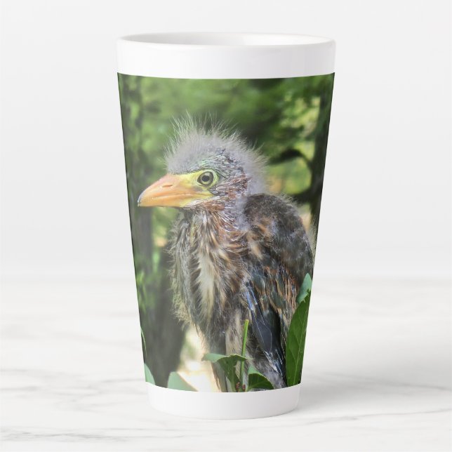 Caneca De Café Latte Uma erva verde (Frente)