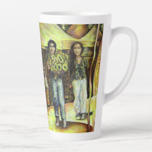Caneca De Café Latte Uma Fase de ChapeI Sistina de um ChaIIenge