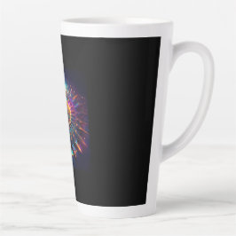 Caneca De Café Latte Uma Fractal de Gáspea de Sierpinski