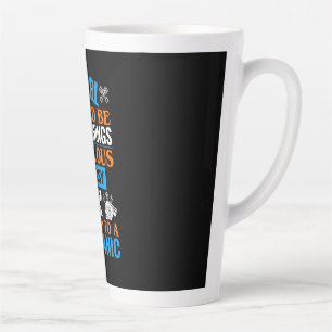 Caneca De Café Latte Uma Garota Deveria Ser Casada Com Mecânica