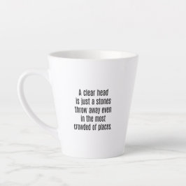 Caneca De Café Latte Uma Lâmpada De Trava