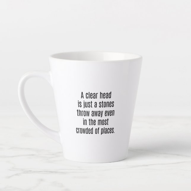 Caneca De Café Latte Uma Lâmpada De Trava (Esquerda)