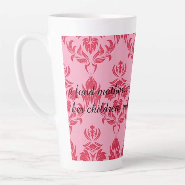 Caneca De Café Latte Uma mãe carinhosa engole qualquer coisa (Esquerda)