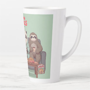 Caneca De Café Latte Uma Noite de Netflix Definitiva de um Gato, uma Pr