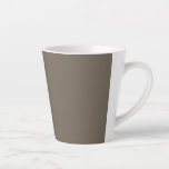 Caneca De Café Latte uma parede marrom com um relógio preto e branco<br><div class="desc">Elevem sua decoração doméstica com uma parede marrom moderna e minimalista adornada com um relógio branco e preto chic. Melhore o seu espaço com esta arte monocromática de parede na moda!"</div>
