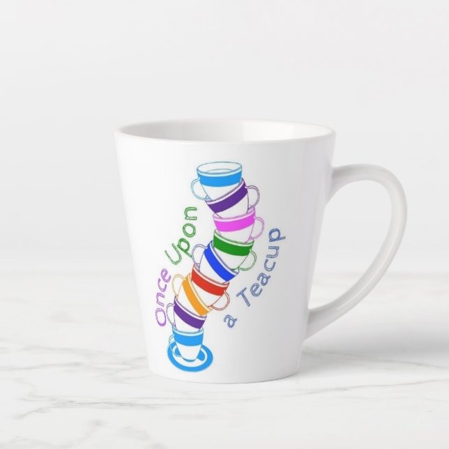 Caneca De Café Latte Uma vez em um Teacup Mug (Direita)