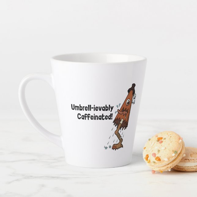 Caneca De Café Latte Umbrella Ghost Yokai - Umbrell-inevitavelmente Caf (In Situ)