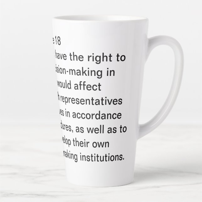 Caneca De Café Latte UNIDRIP Artigo 18 (Direita)