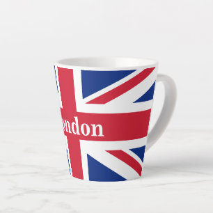 Caneca De Café Latte Union Jack London ~ British Flag