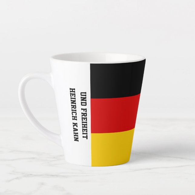 Caneca De Café Latte Unity Justice Freedom Germany Flag Mug (Esquerda)