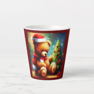 Caneca De Café Latte Urso de Peste Natal 1