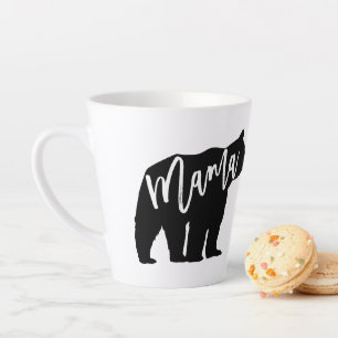 Caneca De Café Latte Urso-Mãe