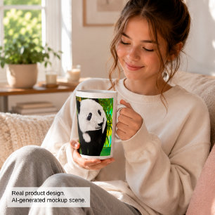 Caneca De Café Latte Urso Panda Fofo Kawaii Amante de Animais Presente 