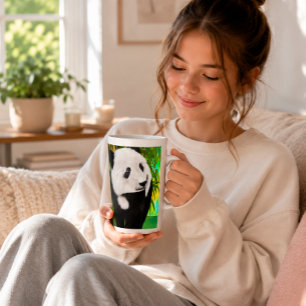 Caneca De Café Latte Urso Panda Fofo Kawaii Amante de Animais Presente