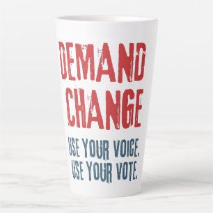 Caneca De Café Latte Use sua voz e seu voto para mudar