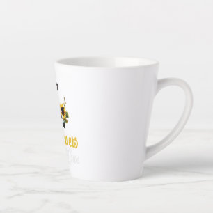 Caneca De Café Latte Vaca de girassol