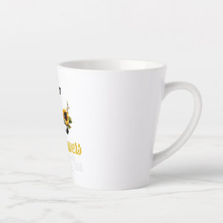 Caneca De Café Latte Vaca de girassol