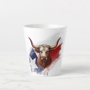Caneca De Café Latte Vaca longhorn do Texas