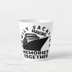 CANECA DE CAFÉ LATTE VACAÇÃO FAMILIAR.