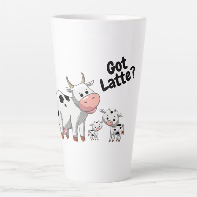 Caneca De Café Latte Vacas Latte (Frente)