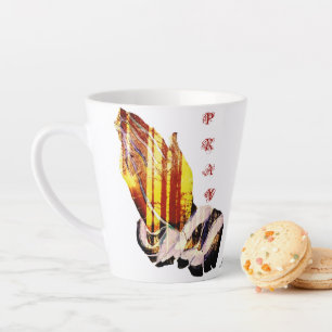 Caneca De Café Latte "Vamos Rezar"