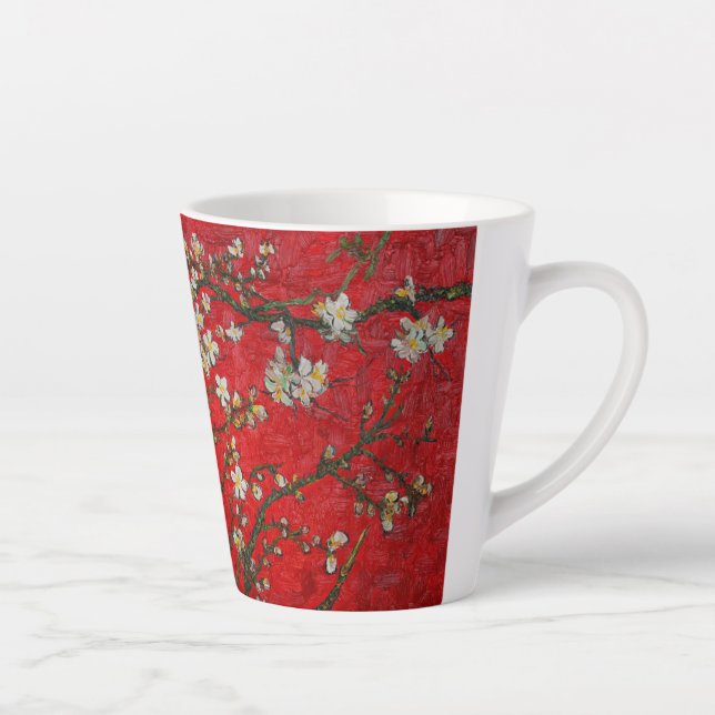 Caneca De Café Latte Van Gogh Almond Blossoms Red (Direita)