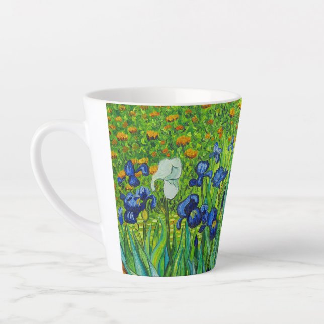 Caneca De Café Latte Van Gogh Irises (Esquerda)