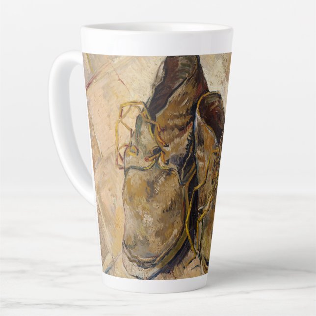Caneca De Café Latte Van Gogh Shoes Latte Mug (Ângulo esquerdo)