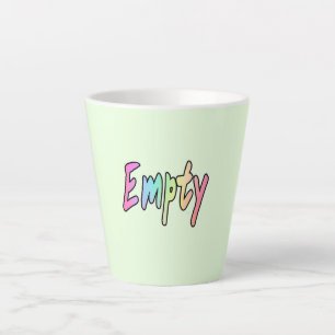 CANECA DE CAFÉ LATTE VAZIO
