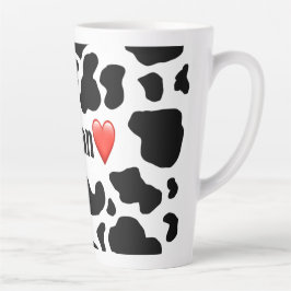 Caneca De Café Latte Vegan Love Tall Mug