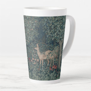 Caneca De Café Latte Vegetação, Tapeçaria da Era Vitoriana por Henry De