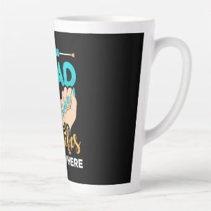 Caneca De Café Latte Vejo Círculos Em Todo Lugar